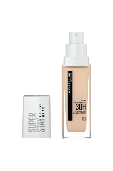 Maybelline New York Super Stay Active Wear 30h Fondöten 03 True Ivory