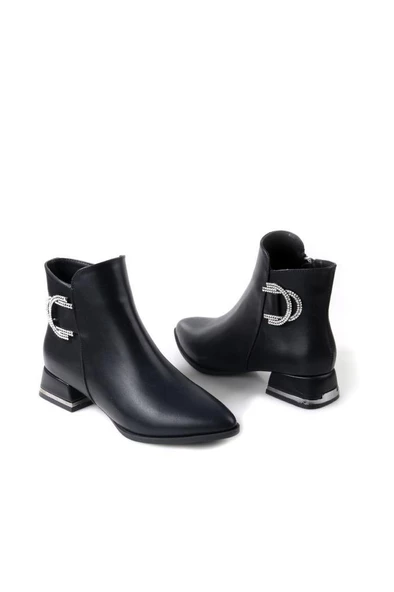 Papuçcity Dnz 03008 Kadın 3,5 Cm Topuklu Bot - 5