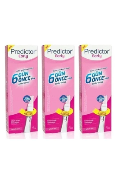 Predictor Early Erken Gebelik Testi 3 Lü