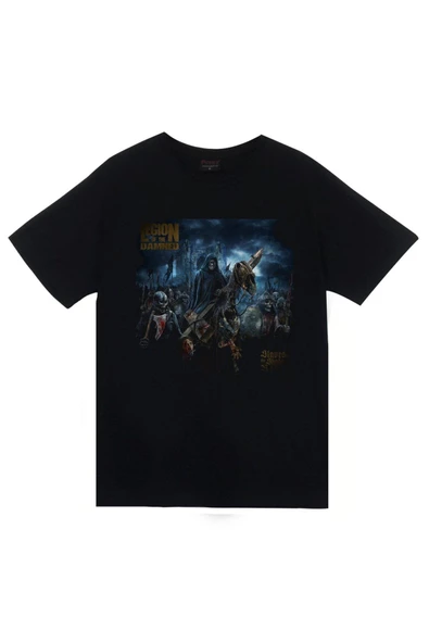 fame-stoned Legion Of The Damned Slaves Of The Shadow Realm Baskılı T-shirt