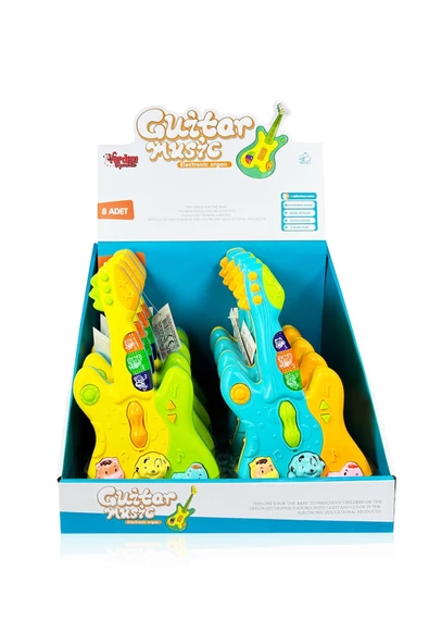 Bebeklerin İlk Konseri! Işıklı Müzikli Gitar Piyano - 5