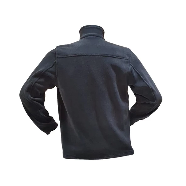 Aybaak HPF066 Kalın Robalı Cepli Fermuarlı Erkek Polar Ceket - 6