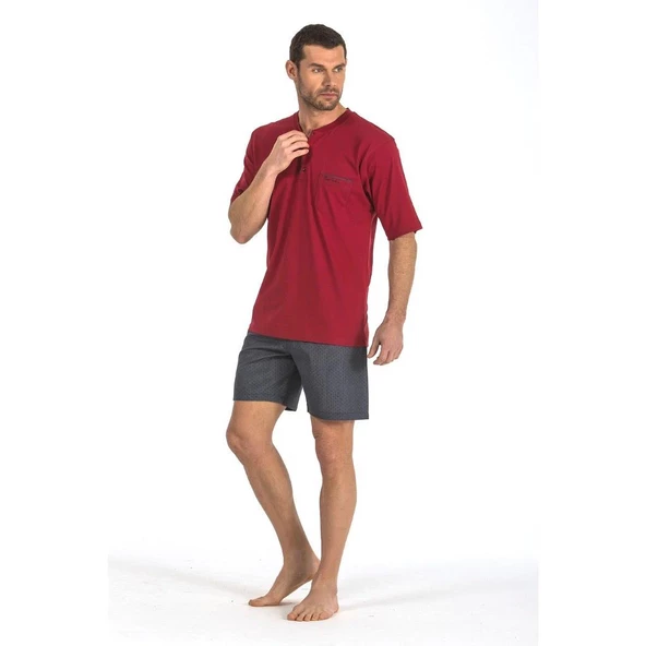 Pierre Cardin 5560 5'li Çeyizlik Röbdoşambır Erkek Pijama Takım - 6