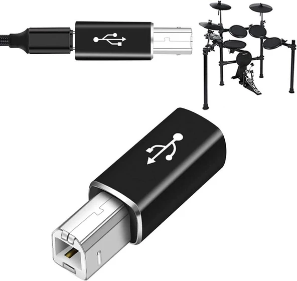 Type C To Usb B Midi Klavye Yazıcı Printer Çevirici Dönüştürücü Adaptör - 6