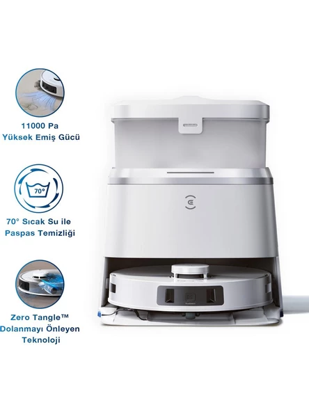 Ecovacs Deebot T30 Pro Omni Akıllı Robot Süpürge ve Paspas - Resim 2