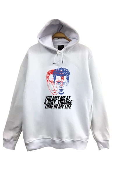 fame-stoned Fight Club Baskılı Kapüşonlu Sweatshirt