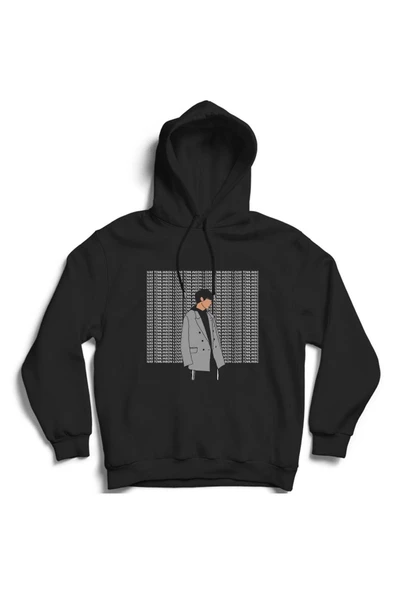 fame-stoned Louis Tomlinson Baskılı Kapüşonlu Sweatshirt