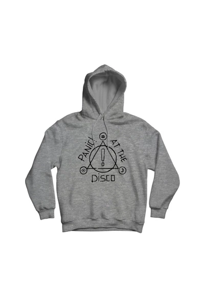 fame-stoned Panic At The Disco Baskılı Kapşonlu Sweatshirt