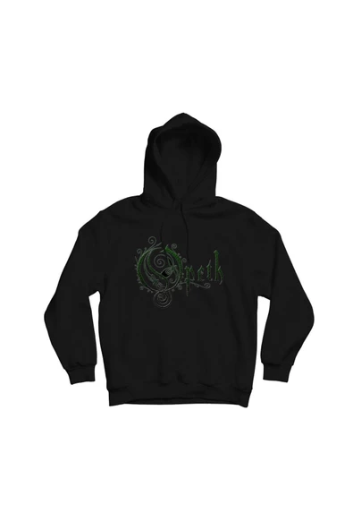 fame-stoned Opeth Baskılı Kapşonlu Sweatshirt