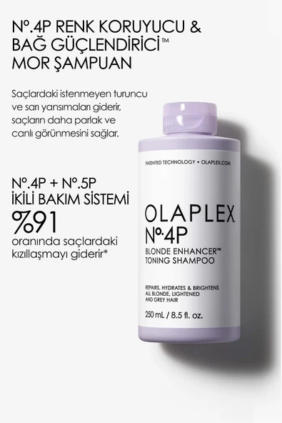 Nº.4p Blonde Enhancer Toning Shampoo - Renk Koruyucu & Bağ Güçlendirici Mor Şampuan - 5