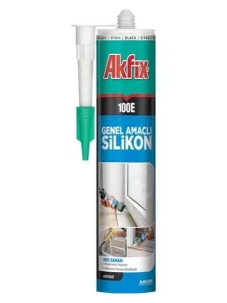 Akfix 100E Genel Amaçlı Silikon 280ML Gri