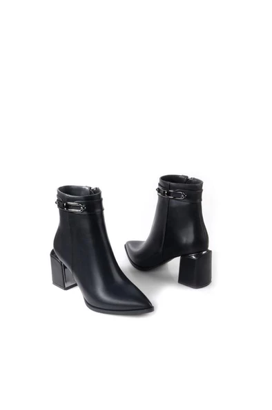 Papuçcity Dnz 03009 Kadın 7,5 Cm Topuklu Bot - 4