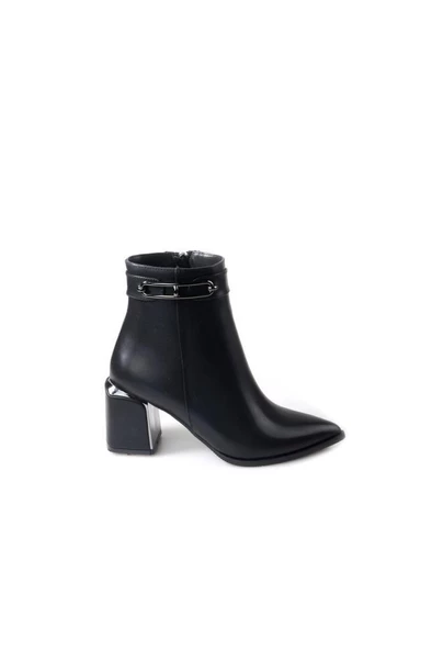 Papuçcity Dnz 03009 Kadın 7,5 Cm Topuklu Bot - 3