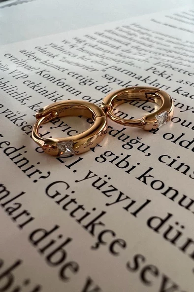 KARE TAŞLI EXTRA MİNİ KÜPE 9MM - 4