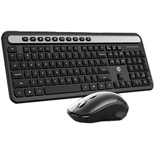 Hp CS500 Siyah Kablosuz İngilizce Q Slim Klavye + Mouse Set - 2