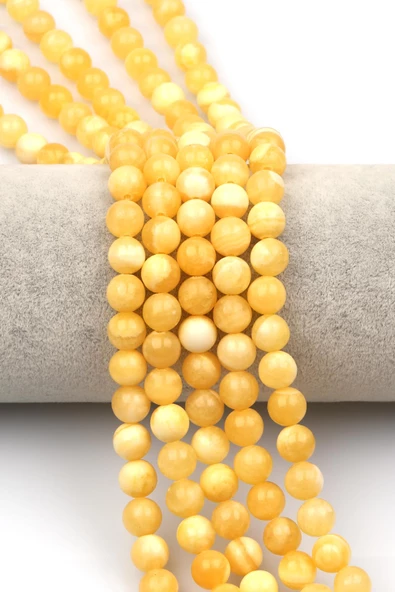 Kalsit Doğaltaş Dizi 8 mm Küre Kesim ürün görseli