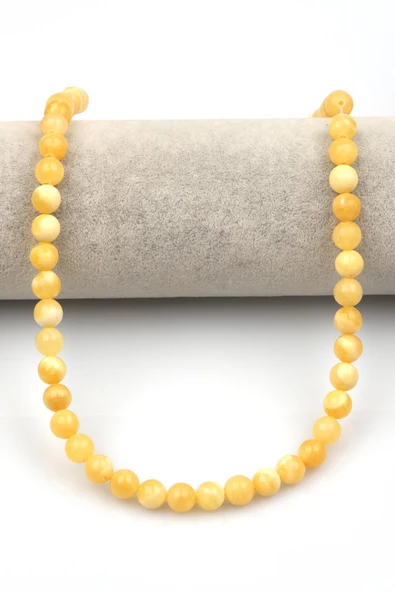 Kalsit Doğaltaş Dizi 8 mm Küre Kesim - Resim 2