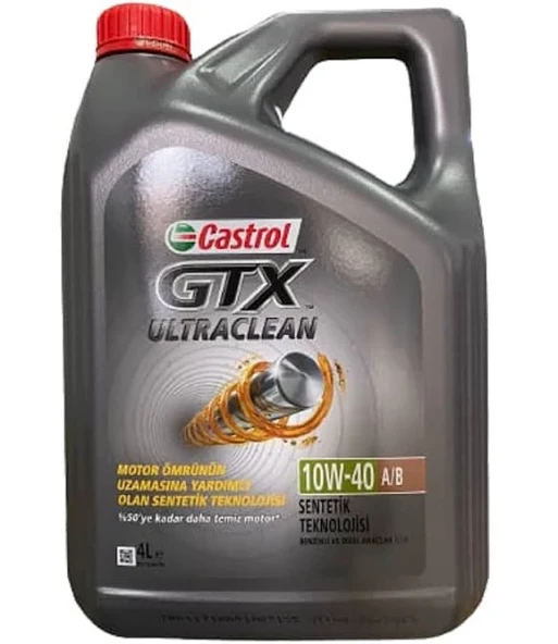 Castrol GTX Ultraclean 10W-40 A3/B4 4 lt Motor Yağı - 2024