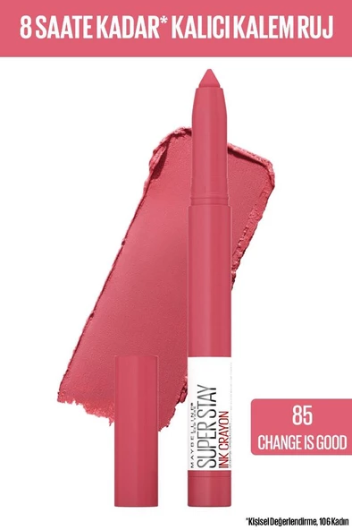 Maybelline New York Super Stay Ink Crayon Kalem Mat Ruj - 85 Change Is Good