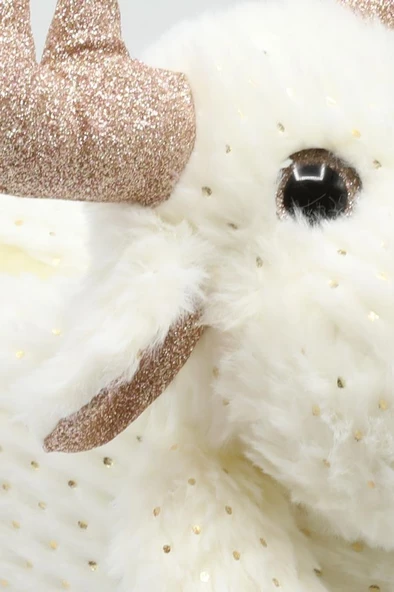 Twigy AA0646 TW GEYİK STAR Kadın Hayvanlı Panduf Beyaz 36-41 - 3