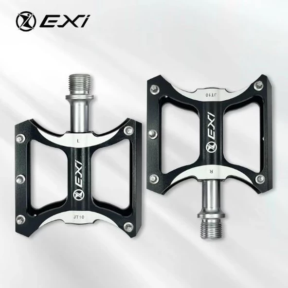 EXİ JT-10 3 Rulmanlı Alüminyum Alaşımlı Mtb Bmx Şehir Ve Yol Bisikleti Pedalı Siyah