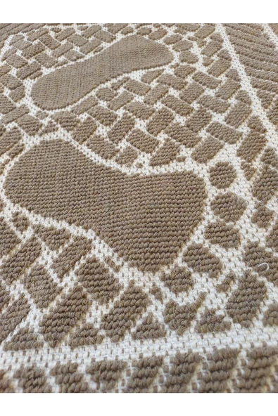 TEKSTİLCİ Tekstilci 50x70 Bukle Pamuklu Kilim Paspas - 3