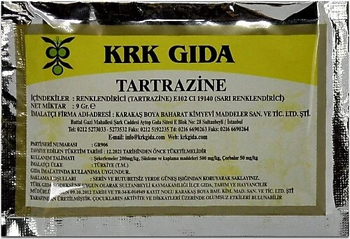 gıda boyası sarı 3 adet