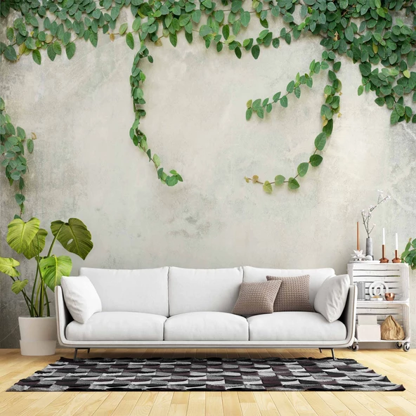 Duvar Dokulu Sarmaşık Dekorlu Duvar Kağıdı ürün görseli