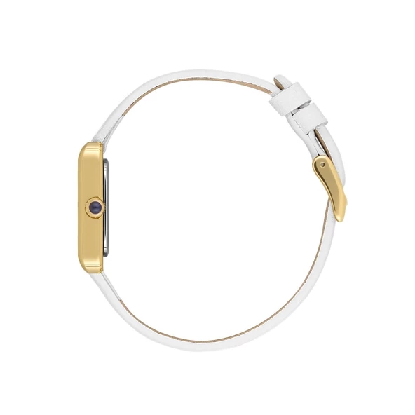 Daniel Klein DKE.1.13787.4 Beyaz Gold Deri Kordonlu Vintage Kadın Kol Saati - 2