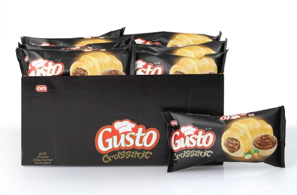 Gusto Kruvasan Çikolatalı 40 Gr. 20 Adet (1 Paket)