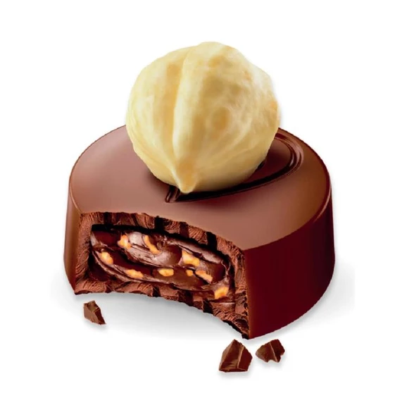 Konak Hanımefendi Fındık Parçacıklı Dolgulu Sütlü Çİkolata 300 GR - Resim 3