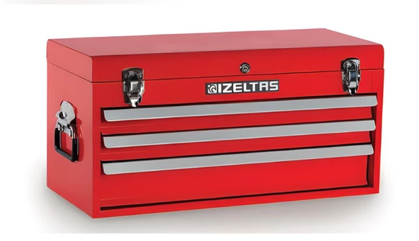 İzeltaş Çekmeceli Alet Sandığı Büyük Boy Kırmızı (Boş) - 2