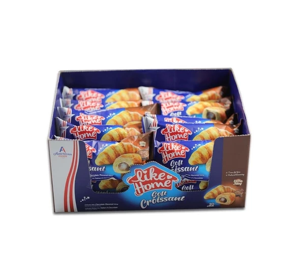 American Foods Like Home Çikolatalı Kruvasan (Croissant) 35 Gr. 20 Adet (1 Kutu)