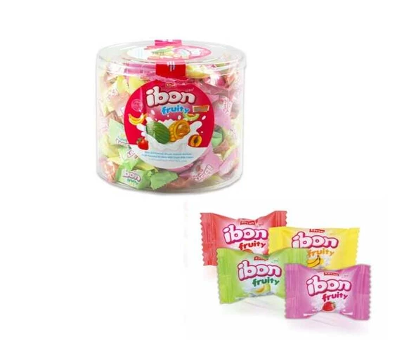Elvan Ibon Sütlü Meyveli Şeker 1 kg Kutu - 2