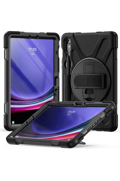 Galaxy Tab S9 FE Uyumlu Tam Koruma Sağlayan Zırhlı Silikon Tablet Kılıfı Şok Emici Dayanıklı ve Şık - 2