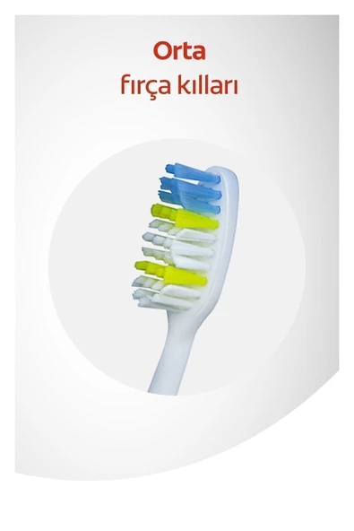 Colgate Extra Clean Dil Temizleyicili Arka Dişlere Uzanan Orta Diş Fırçası 1+1 - 3