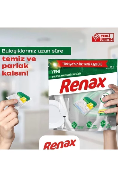 Renax Bulaşık Kapsülü 33’lü / 2 Adet - 3
