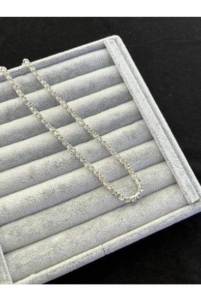 Ulaş Aksesuar   Su Yolu Zirkon Taşlı Kararmaz Paslanmaz 316l Çelik Kadın Kolye - Resim 2