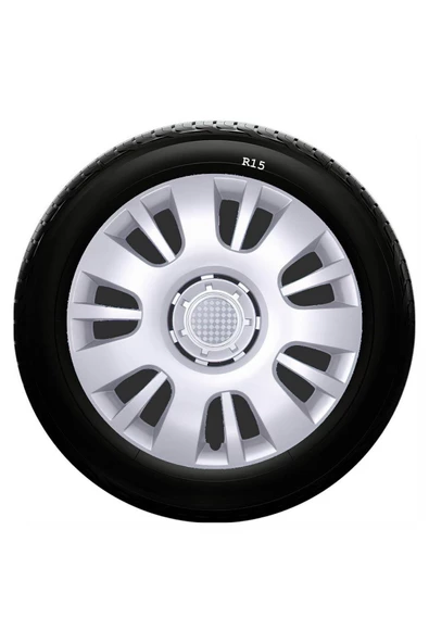 Ford Uyumlu 15 Inc Kırılmaz SKS Jant Kapağı 1 Takım 4 Adet No:312
