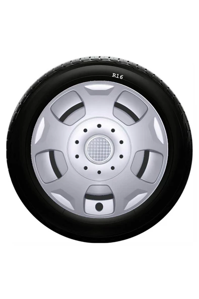 Ford Uyumlu 16 Inc Kırılmaz SKS Jant Kapağı 1 Takım 4 Adet No:404 - 1