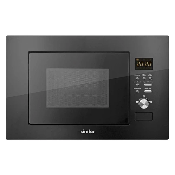 Simfer MD2320 800W Full Ankastre Mikrodalga Fırın 23Lt Siyah - 2