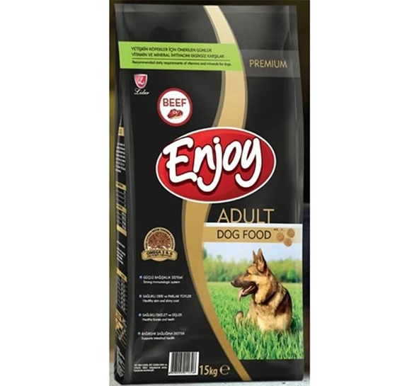 Enjoy Biftekli Yetişkin Köpek Maması 15 Kg