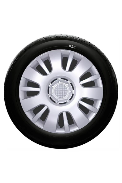 Honda Uyumlu 16 Inç Kırılmaz SKS Jant Kapağı 1 Takım 4 Adet No:407 - 1