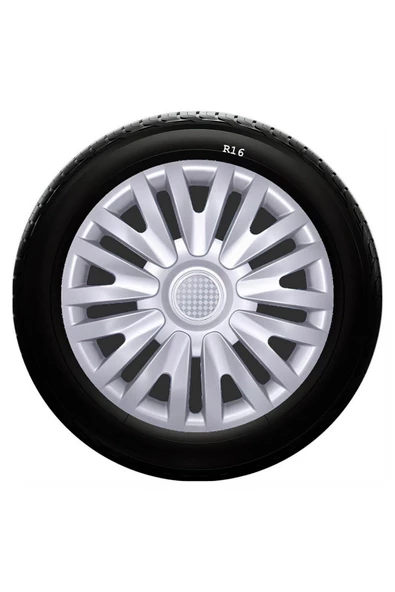 Ford Uyumlu 16 Inc Kırılmaz SKS Jant Kapağı 1 Takım 4 Adet No:412 - 1