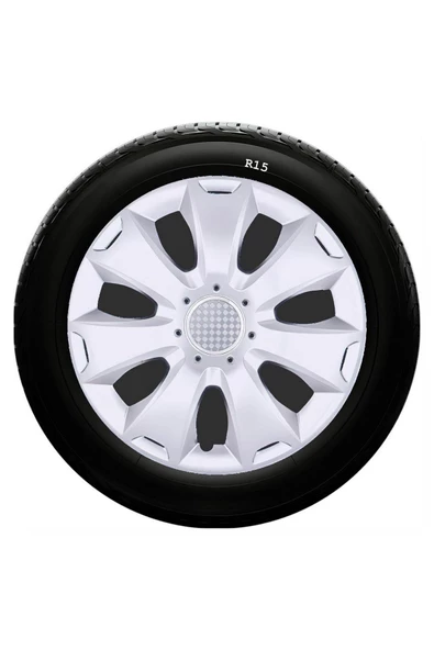 Honda Uyumlu 15 Inç Kırılmaz SKS Jant Kapağı 1 Takım 4 Adet No:335 ürün görseli 1