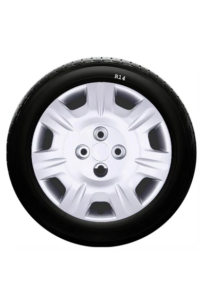 Ford Uyumlu 14 Inc Kırılmaz SKS Jant Kapağı 1 Takım 4 Adet No:220