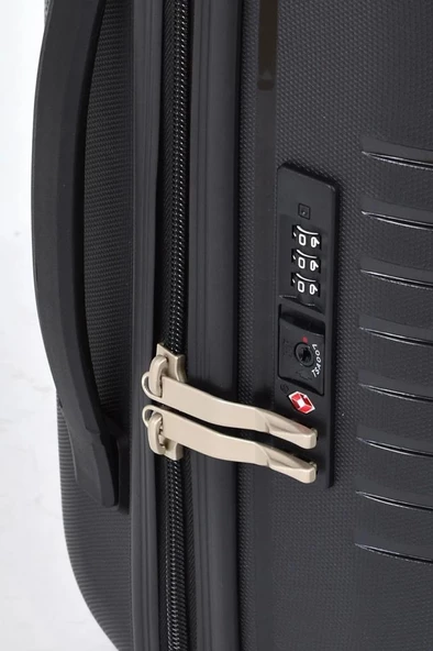 Pierre Cardin Trolley Valiz Siyah Orta Boy 04PC7060-02-SYH - 4