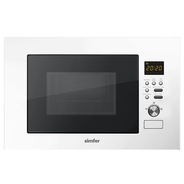 Simfer MD2330 800W Full Ankastre Mikrodalga Fırın 23Lt Beyaz - 2