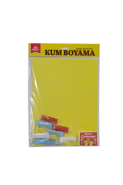 29 Ekim Cumhuriyet Bayramı Kum Boyama Kartı Seti 5 Adet Büyük Boy A4-Red Castle KB-RC-053-1 - 2
