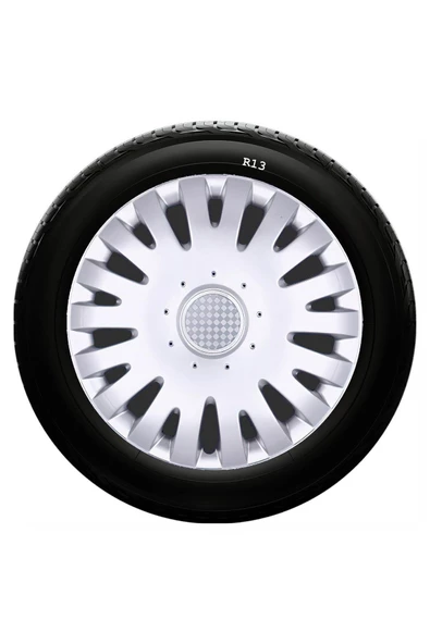 Mazda Uyumlu 13 Inç Kırılmaz SKS Jant Kapağı 1 Takım 4 Adet No:108 ürün görseli 1